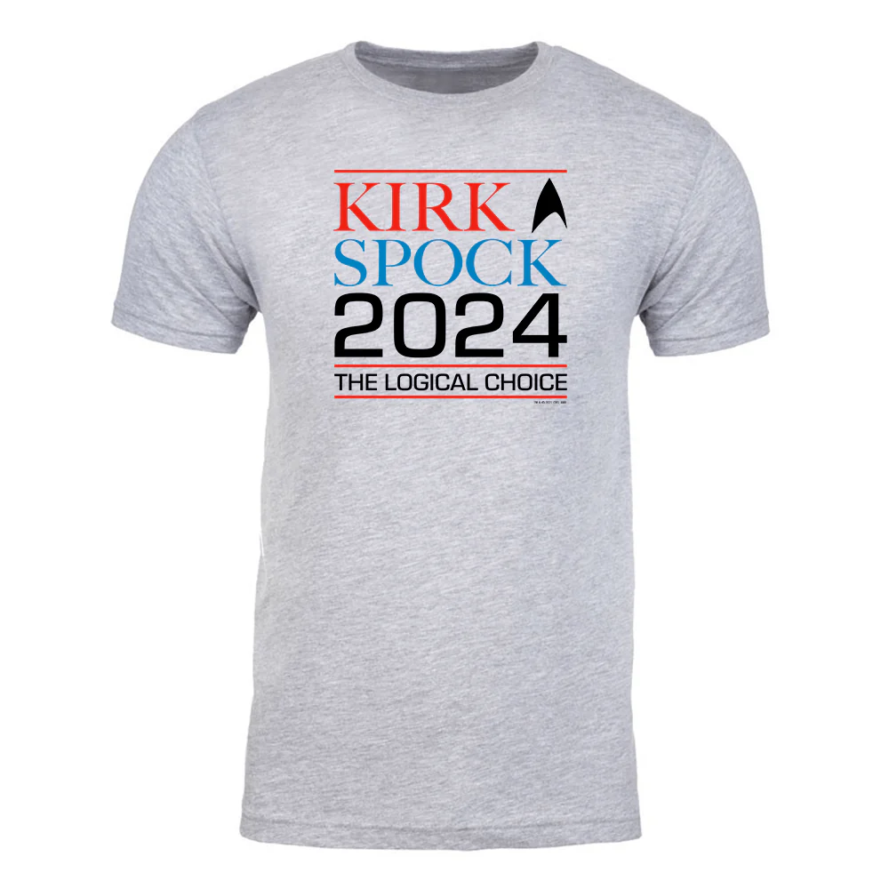 Star Trek: The Original Series Kirk & Spock 2024 Adult Short Sleeve T-Shirt - Image 3