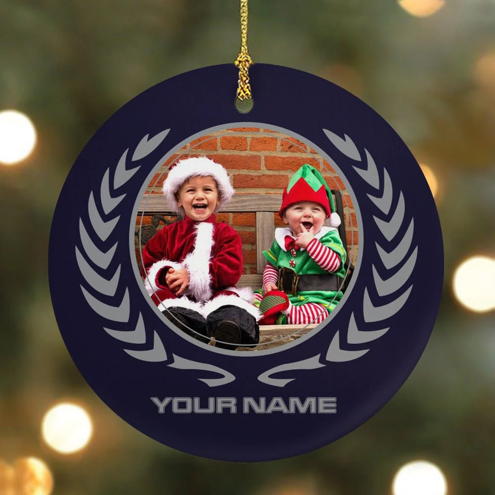Star Trek: The Original Series Starfleet Academy Alumni Personalized Double-Sided Ornament - Image 3