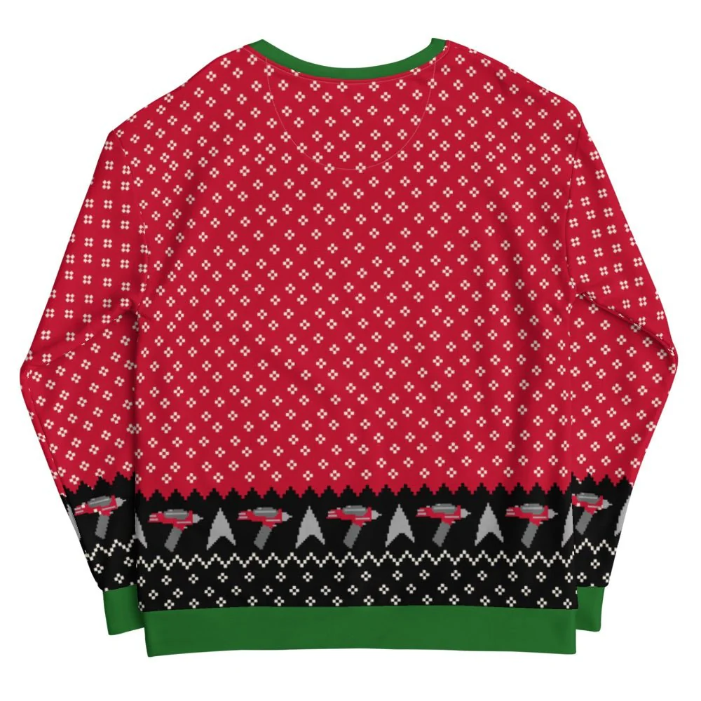 Star Trek: The Original Series Trek The Halls Adult All-Over Print Sweatshirt - Image 4