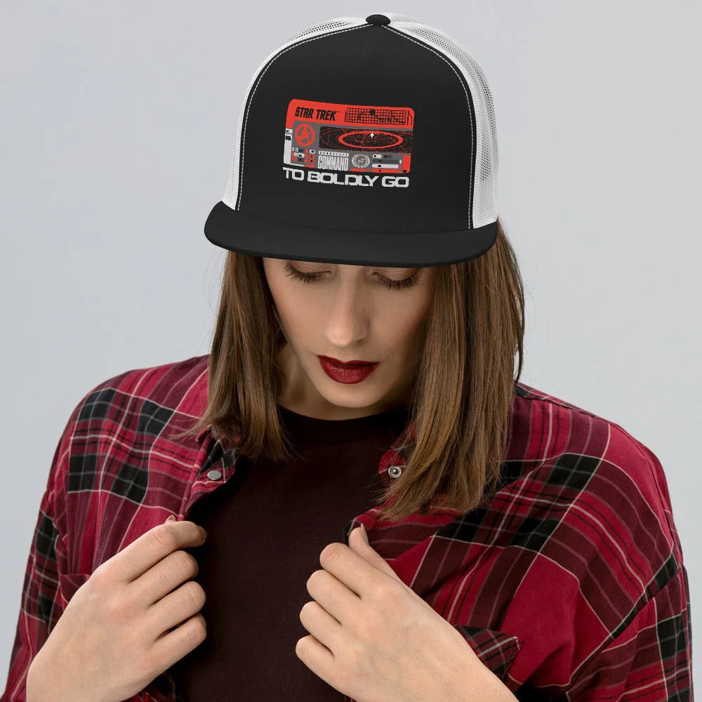 Star Trek To Boldly Go Trucker Hat - Image 6