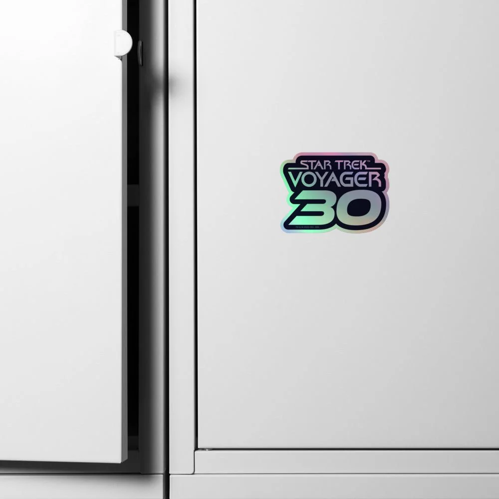 Star Trek: Voyager 30th Anniversary Logo Holographic Sticker - Image 8