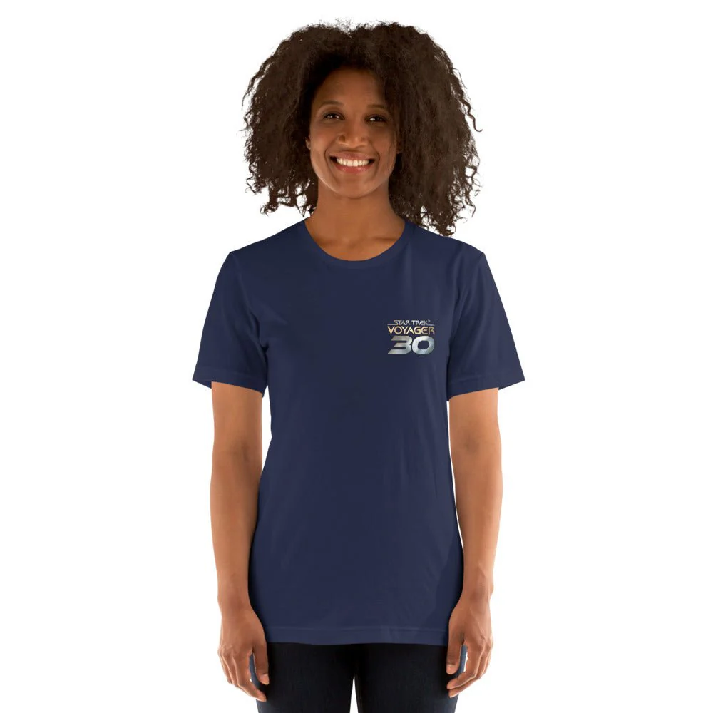 Star Trek: Voyager 30th Anniversary Logo Unisex T-Shirt - Image 3