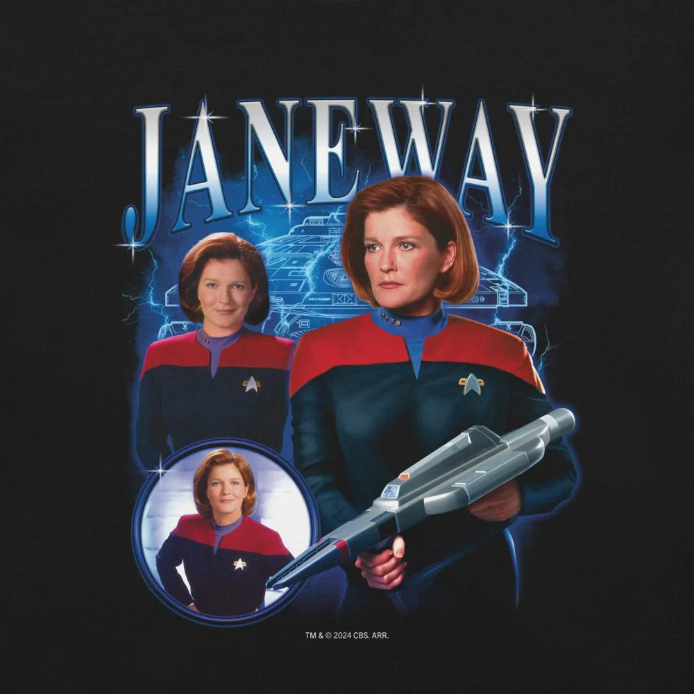 Star Trek: Voyager Janeway Heartthrob Unisex T-Shirt - Image 2