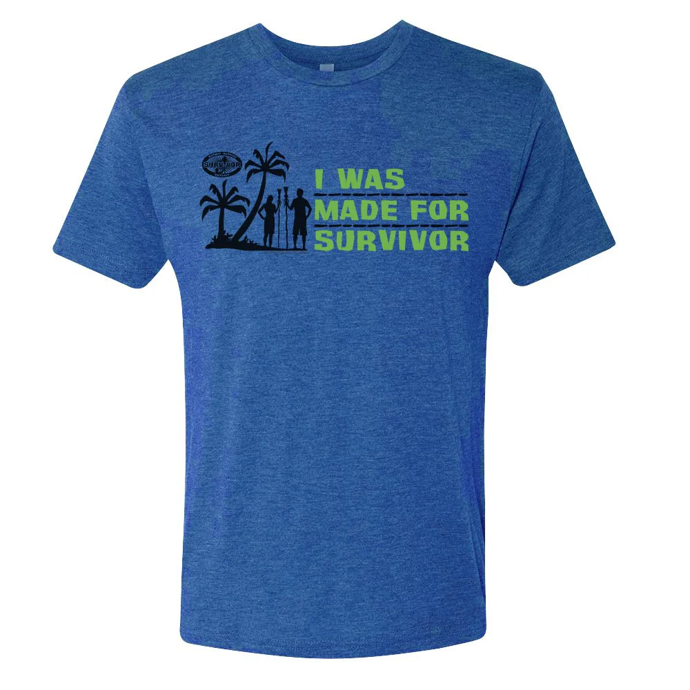 Survivor I Was Made For Survivor Men's Tri-Blend T-Shirt - Image 3
