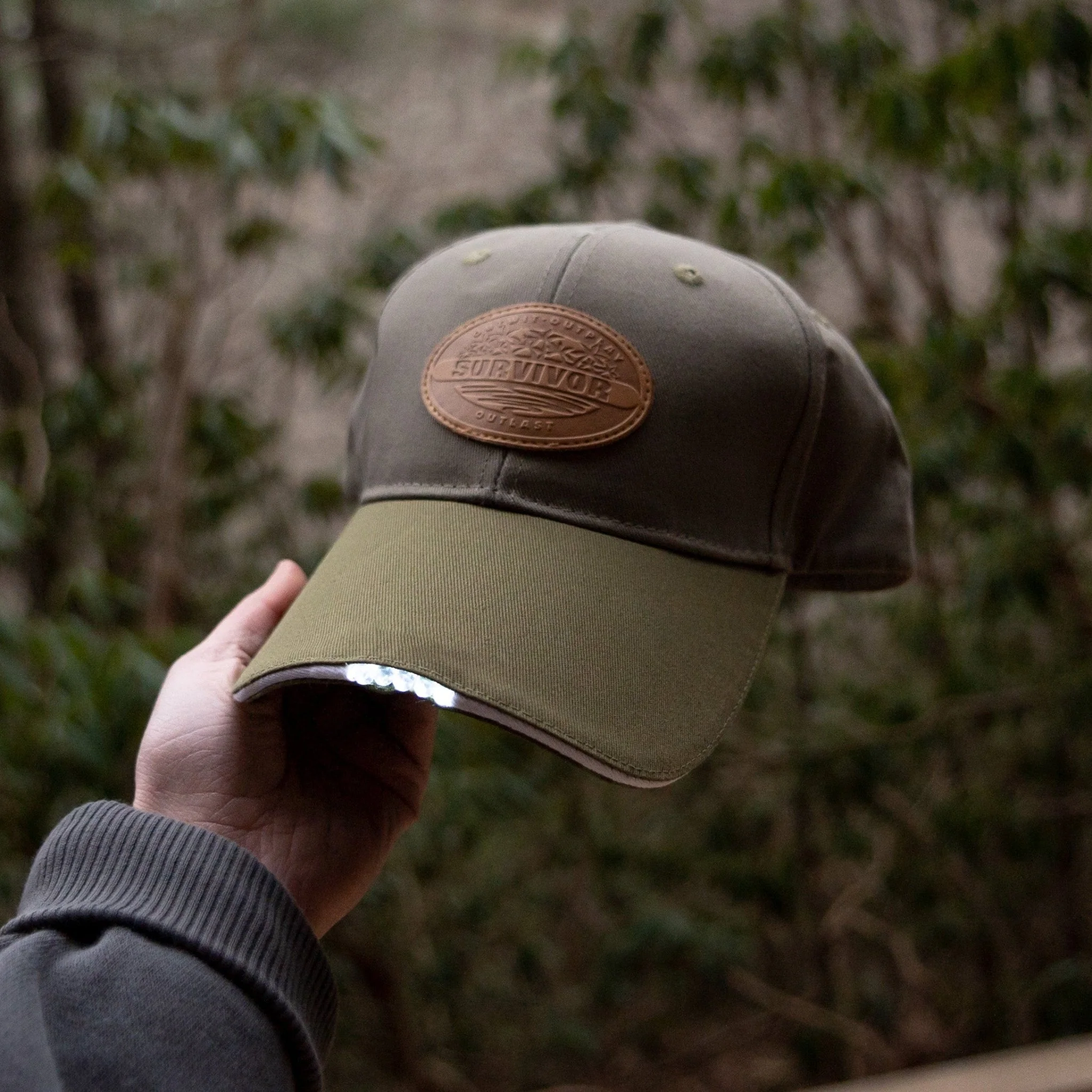 Survivor Leather Logo LED Baseball Cap - Image 11