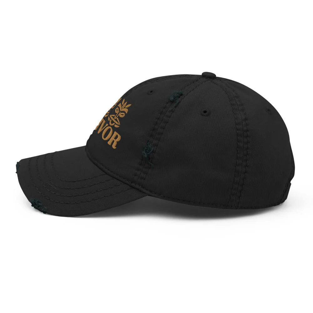 Survivor Masks Embroidered Distressed Hat - Image 3