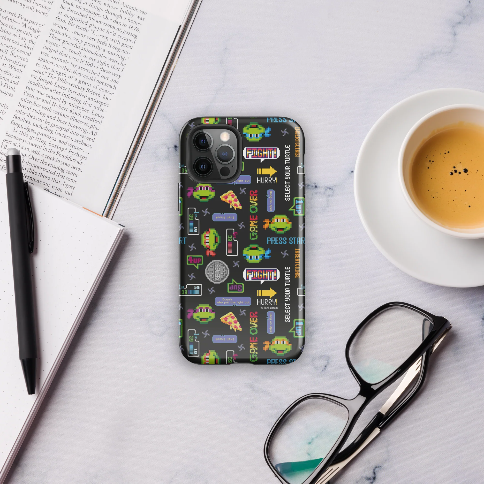 Teenage Mutant Ninja Turtles Video Game Pattern Tough Phone Case - iPhone - Image 46