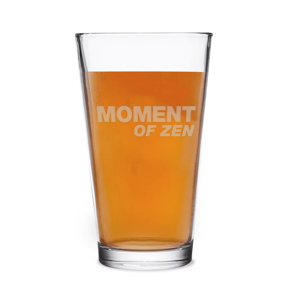 The Daily Show Moment of Zen Laser Engraved Pint Glass - Image 3