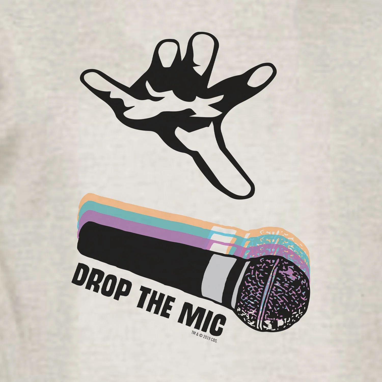 The Late Late Show with James Corden Mic Drop Lightweight Hooded Sweatshirt - Image 2