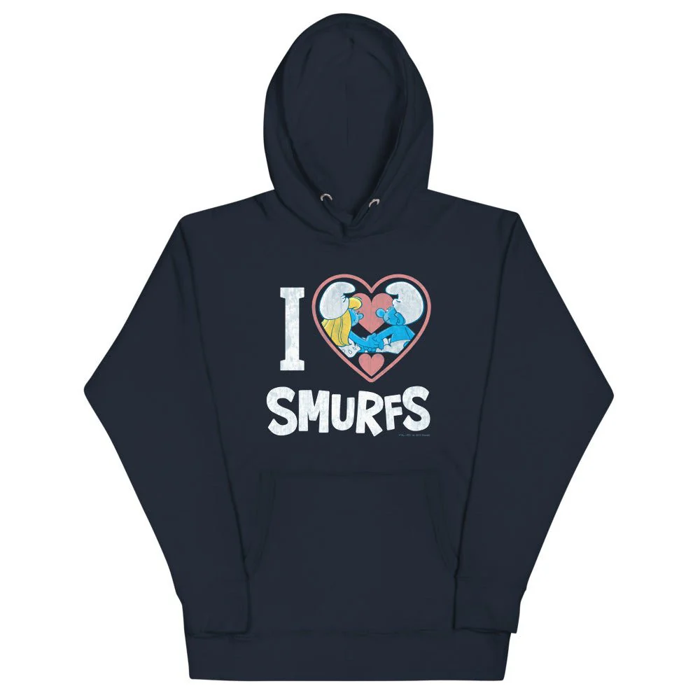 The Smurfs I Love Smurfs Unisex Hoodie