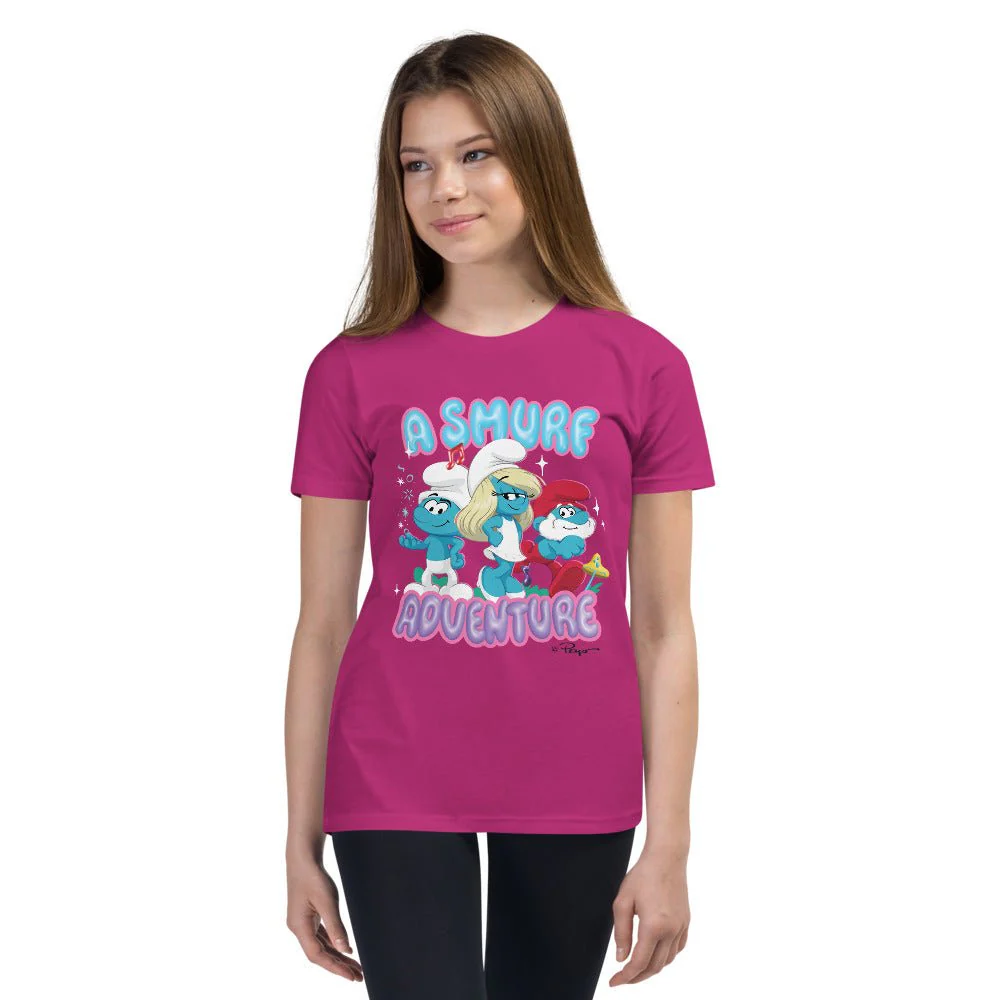 The Smurfs Movie Adventure Kids Premium T-Shirt - Image 2