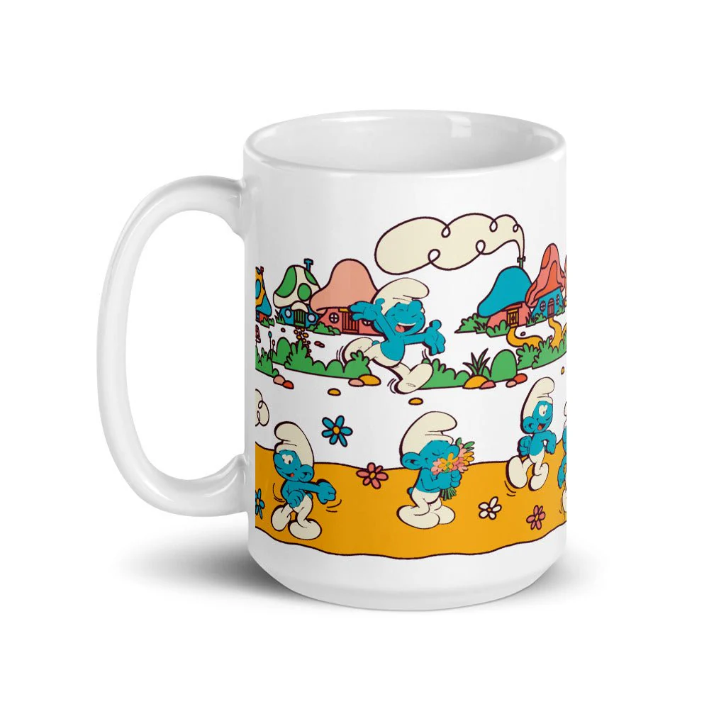 The Smurfs Village White Mug - Image 4