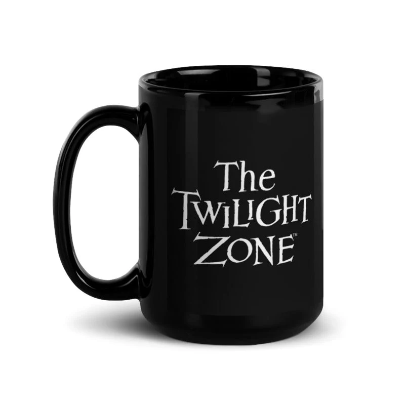 The Twilight Zone Logo Black Mug - Image 4