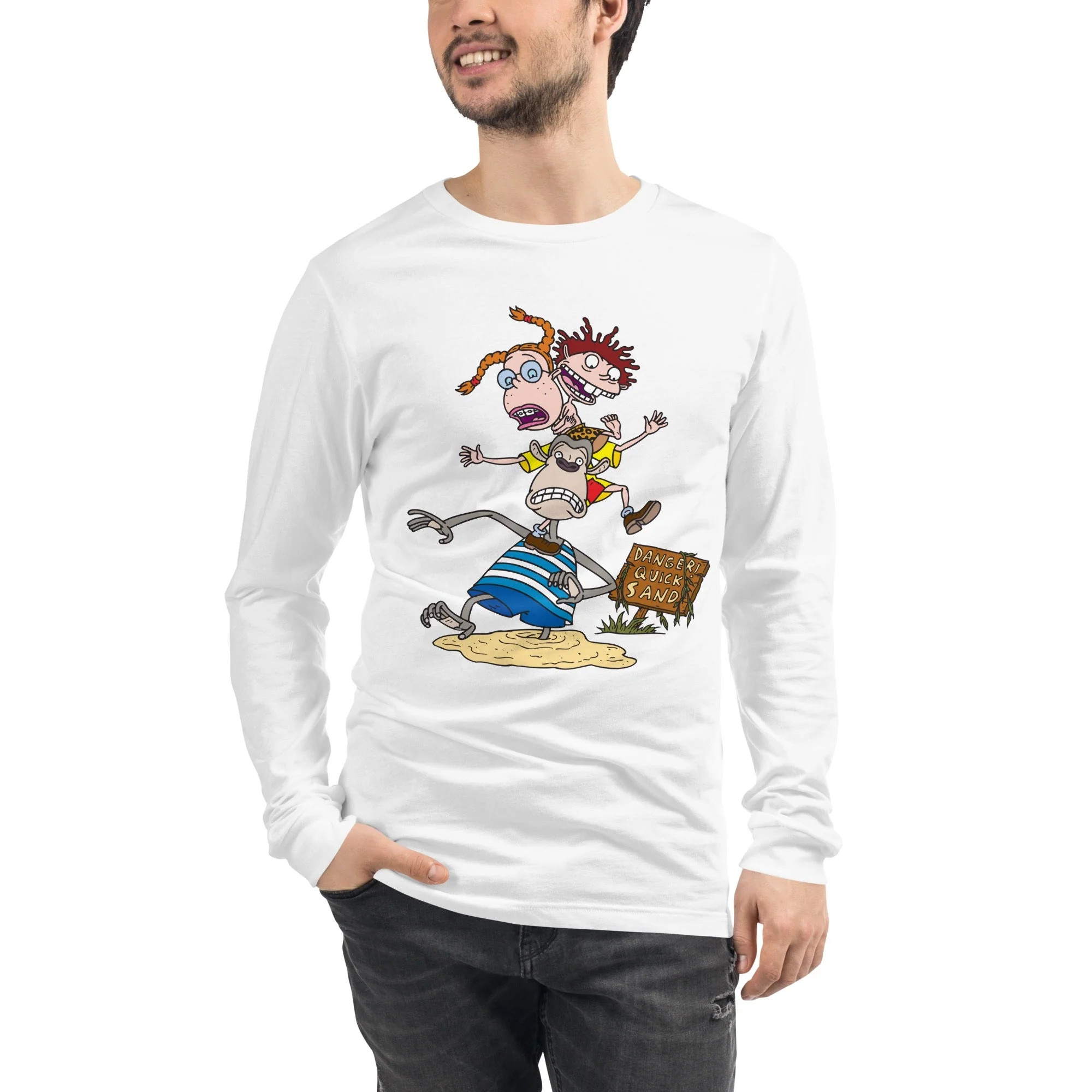 The Wild Thornberrys Danger Quicksand Adult Long Sleeve T-Shirt - Image 18