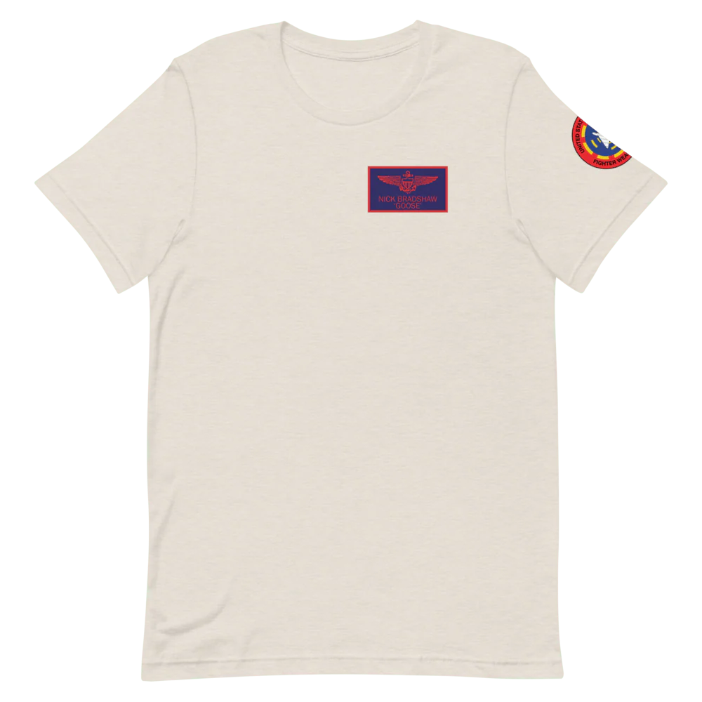 Top Gun Goose Badge Unisex Premium T-Shirt - Image 3