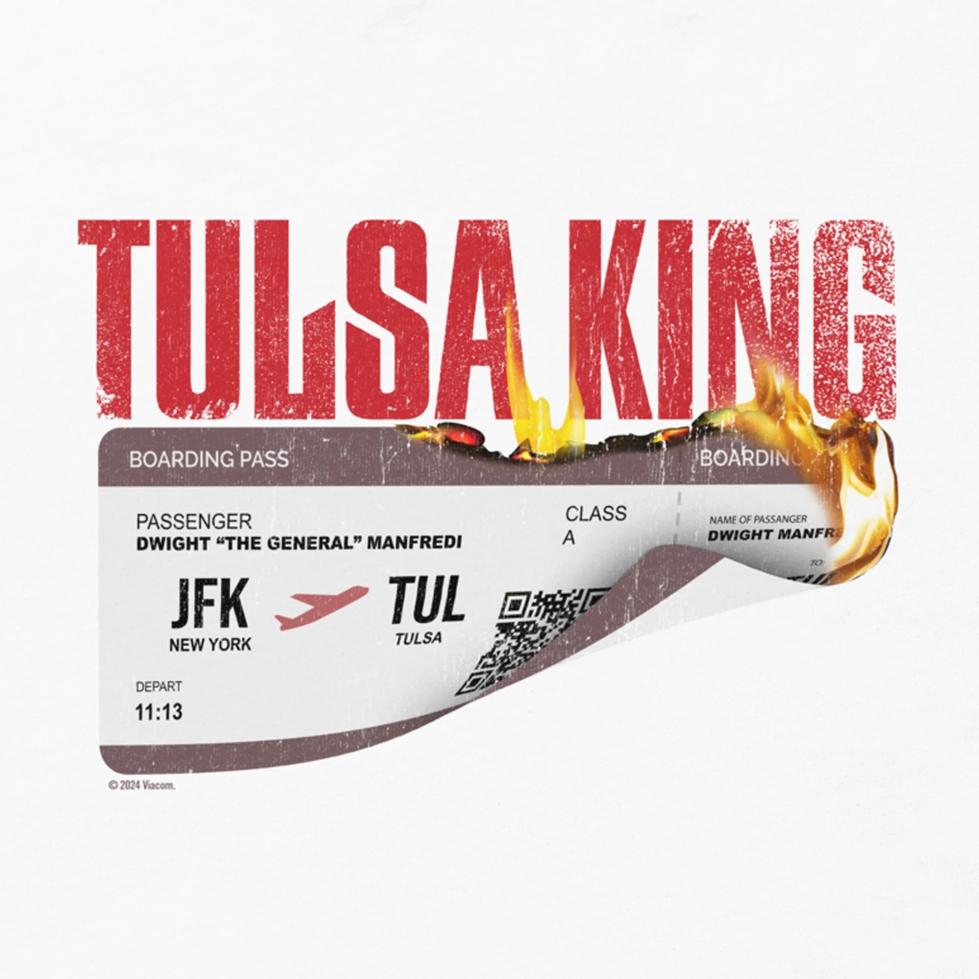 Tulsa King Boarding Pass Unisex T-Shirt - Image 2