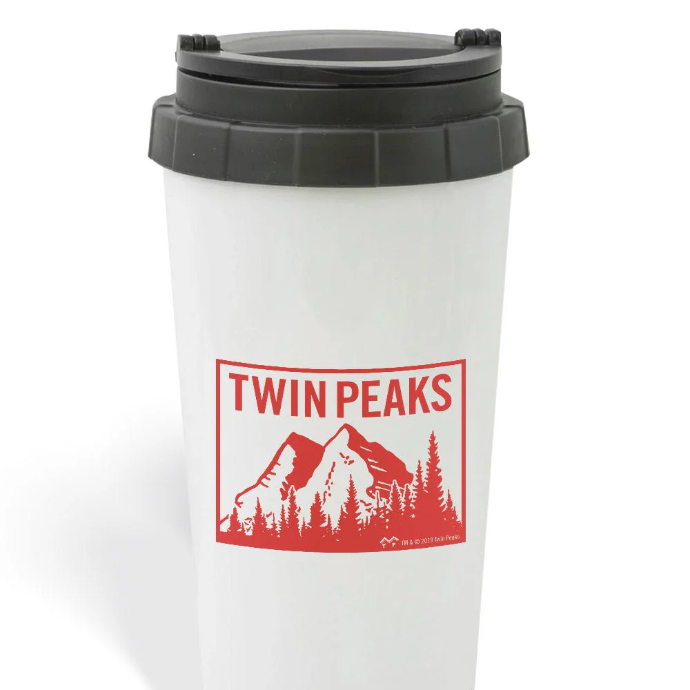 Twin Peaks Mountain Range 16 oz Stainless Steel Thermal Travel Mug - Image 2