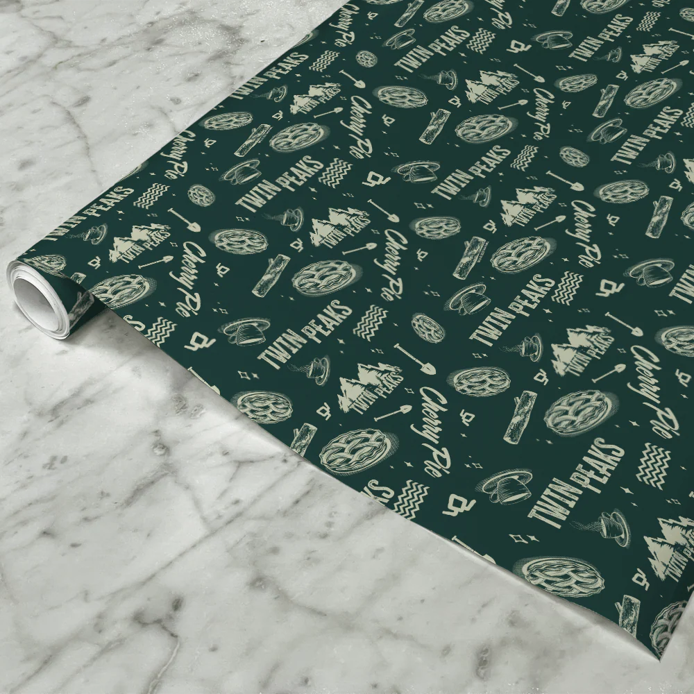 Twin Peaks Pattern Satin Gift Wrap - Image 3
