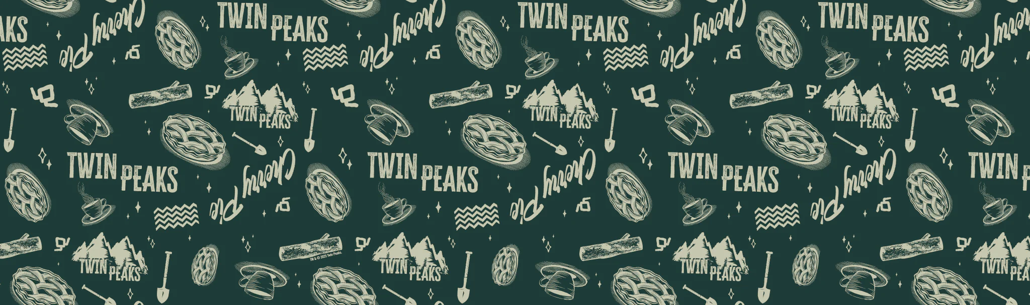 Twin Peaks Pattern Satin Gift Wrap - Image 4