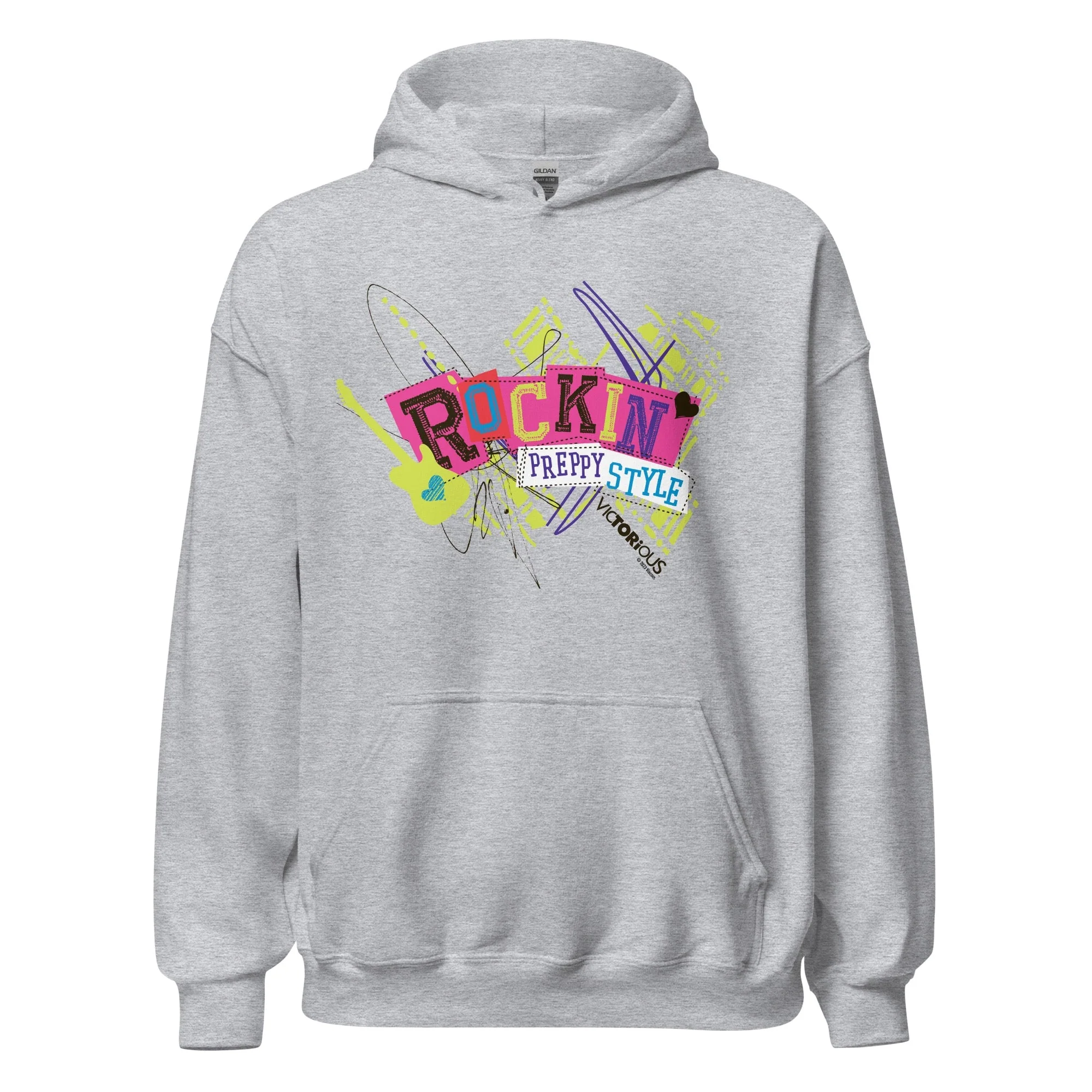 Victorious Rockin' Preppy Style Adult Hooded Sweatshirt - Image 4