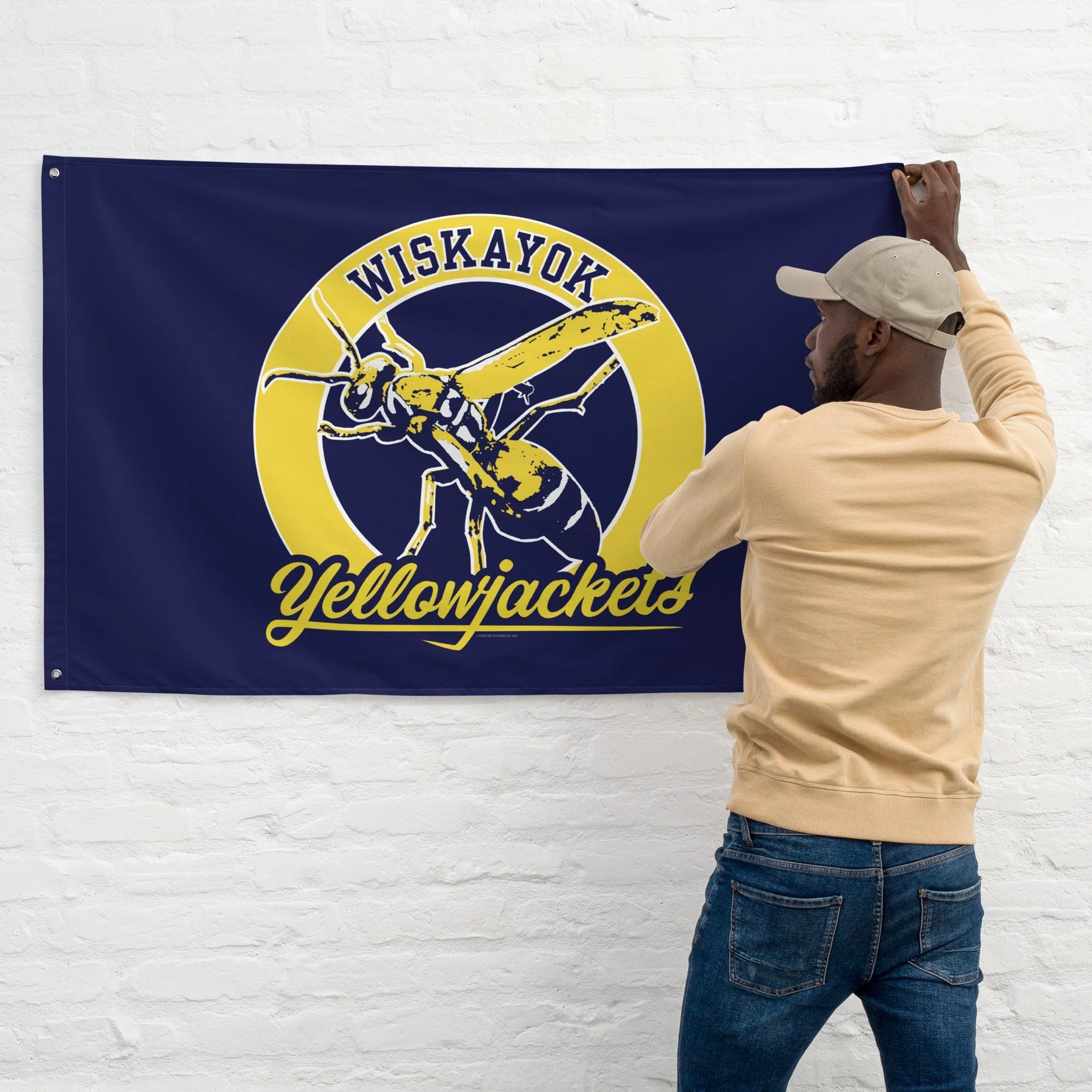 Yellowjackets Badge Flag - Image 2