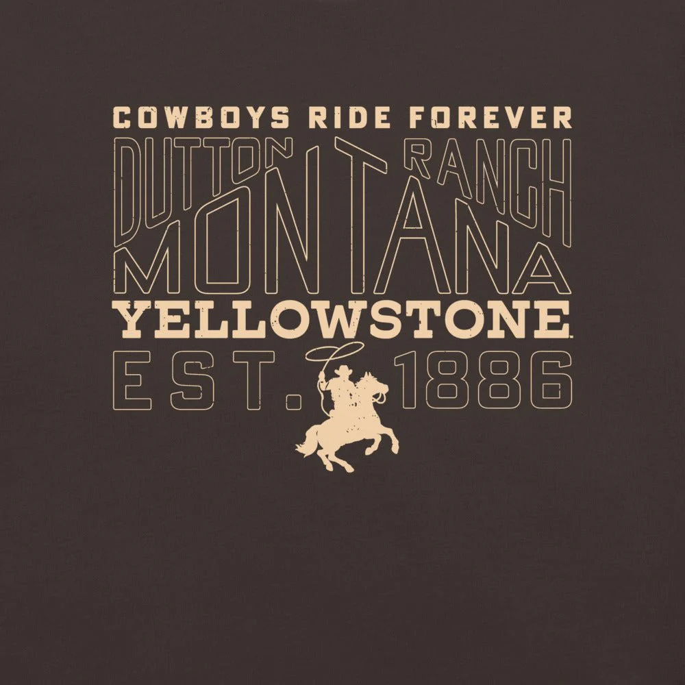 Yellowstone Cowboys Ride Forever Unisex T-Shirt - Image 2