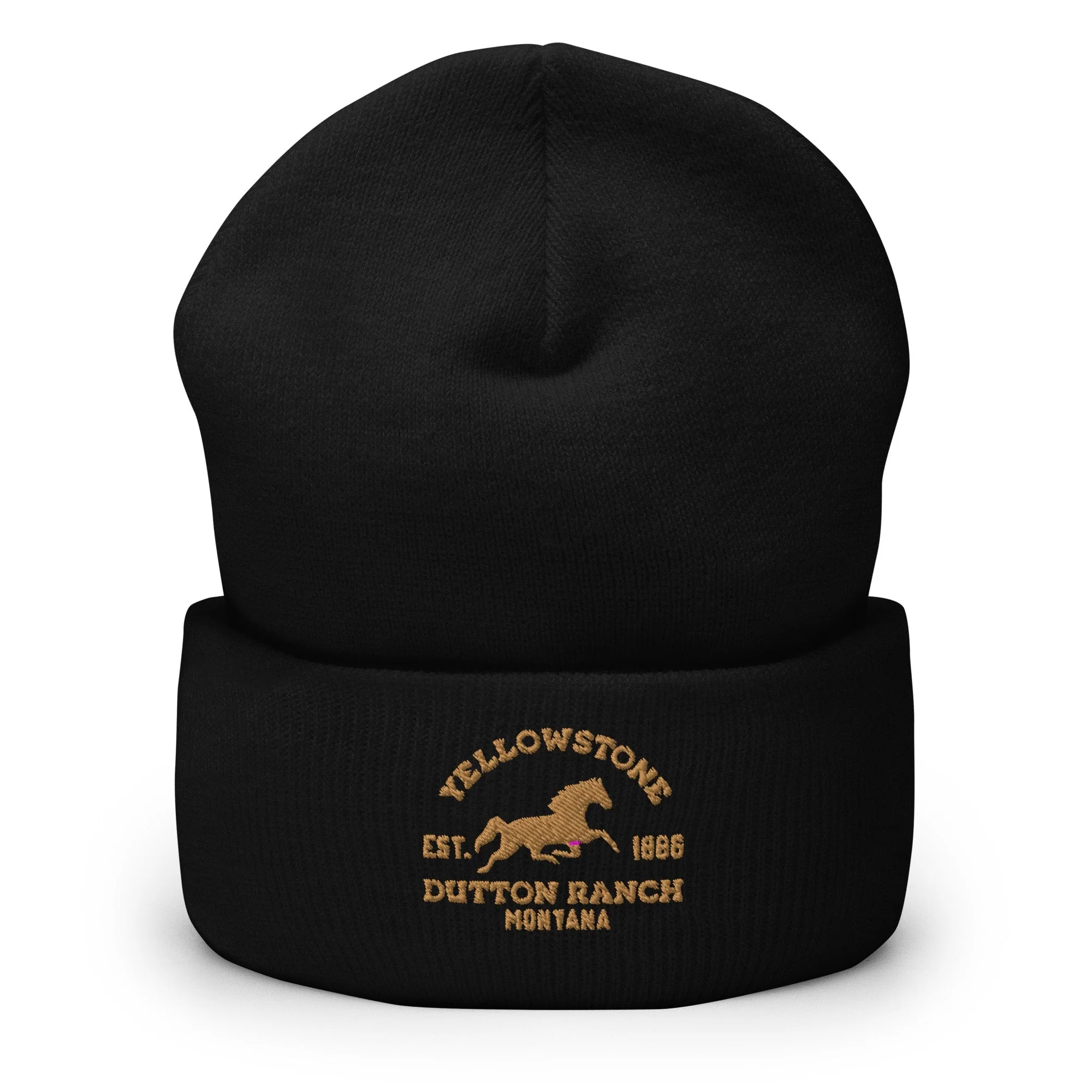 Yellowstone Dutton Ranch Montana Embroidered Beanie - Image 2