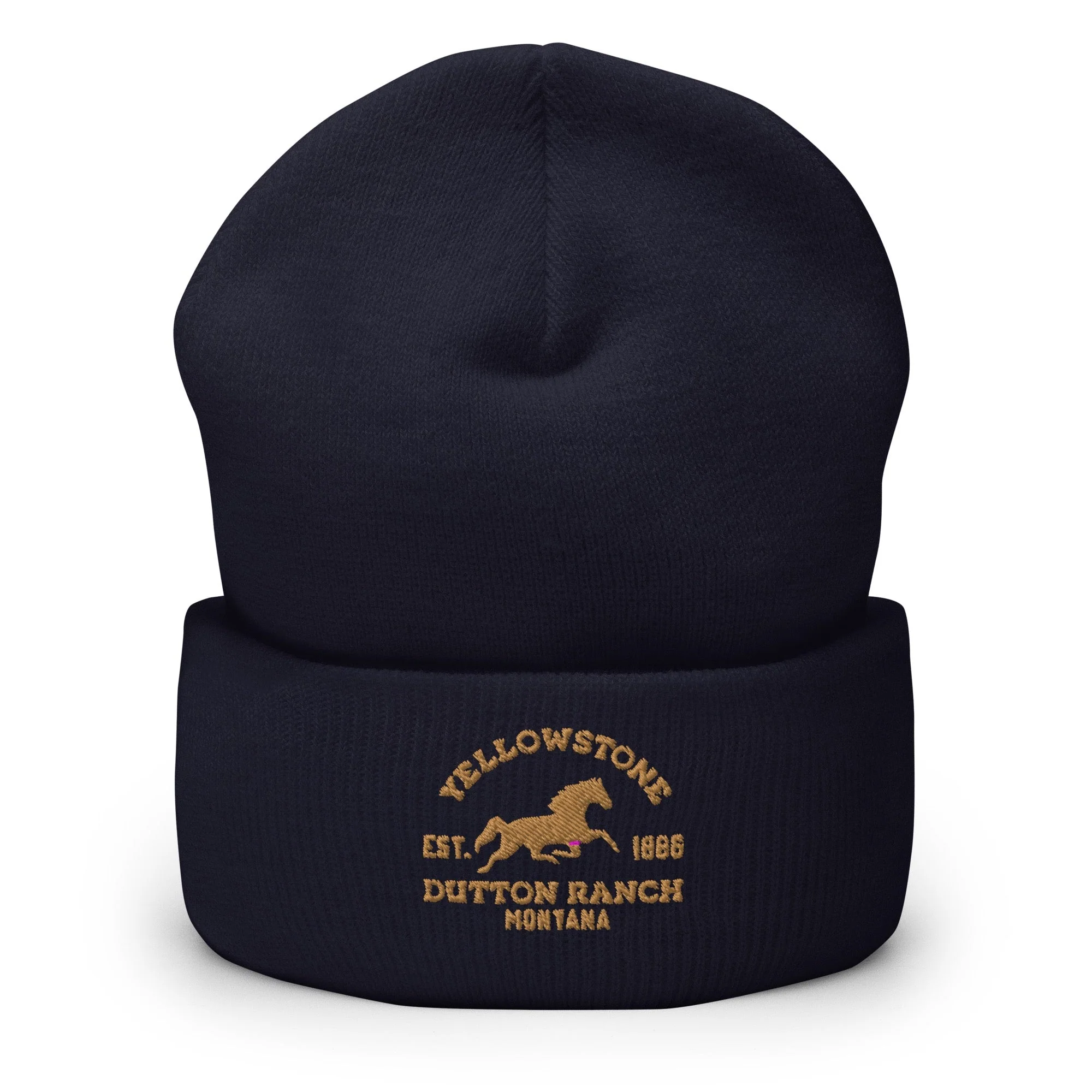 Yellowstone Dutton Ranch Montana Embroidered Beanie - Image 4