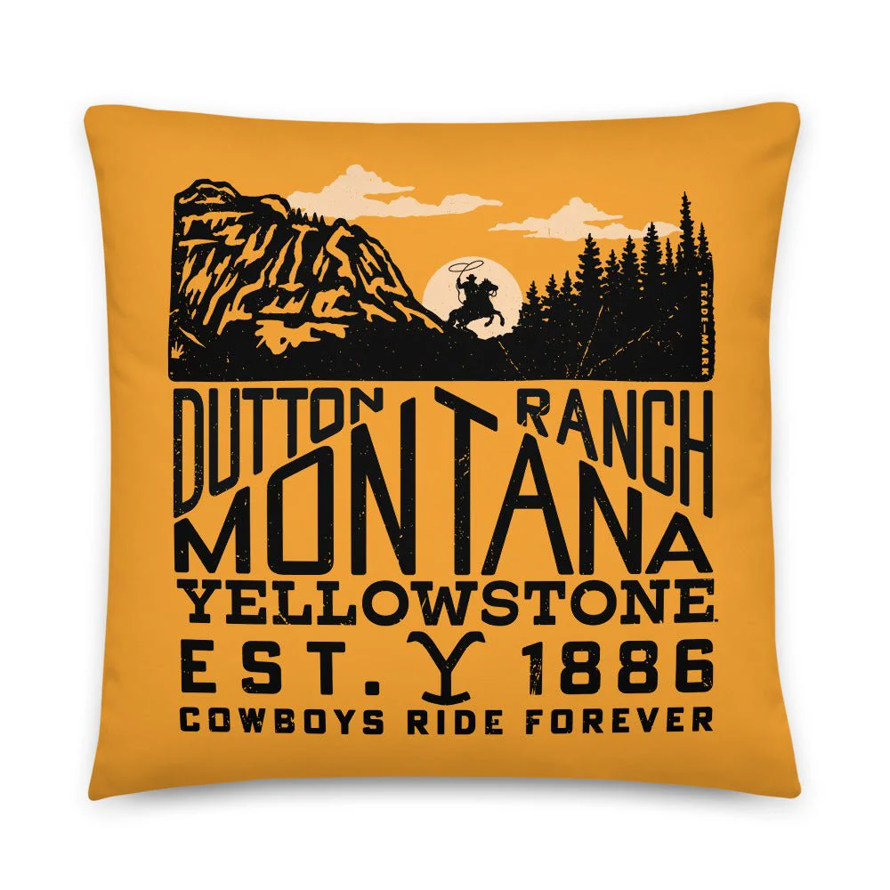 Yellowstone Dutton Ranch Montana Pillow - Image 3