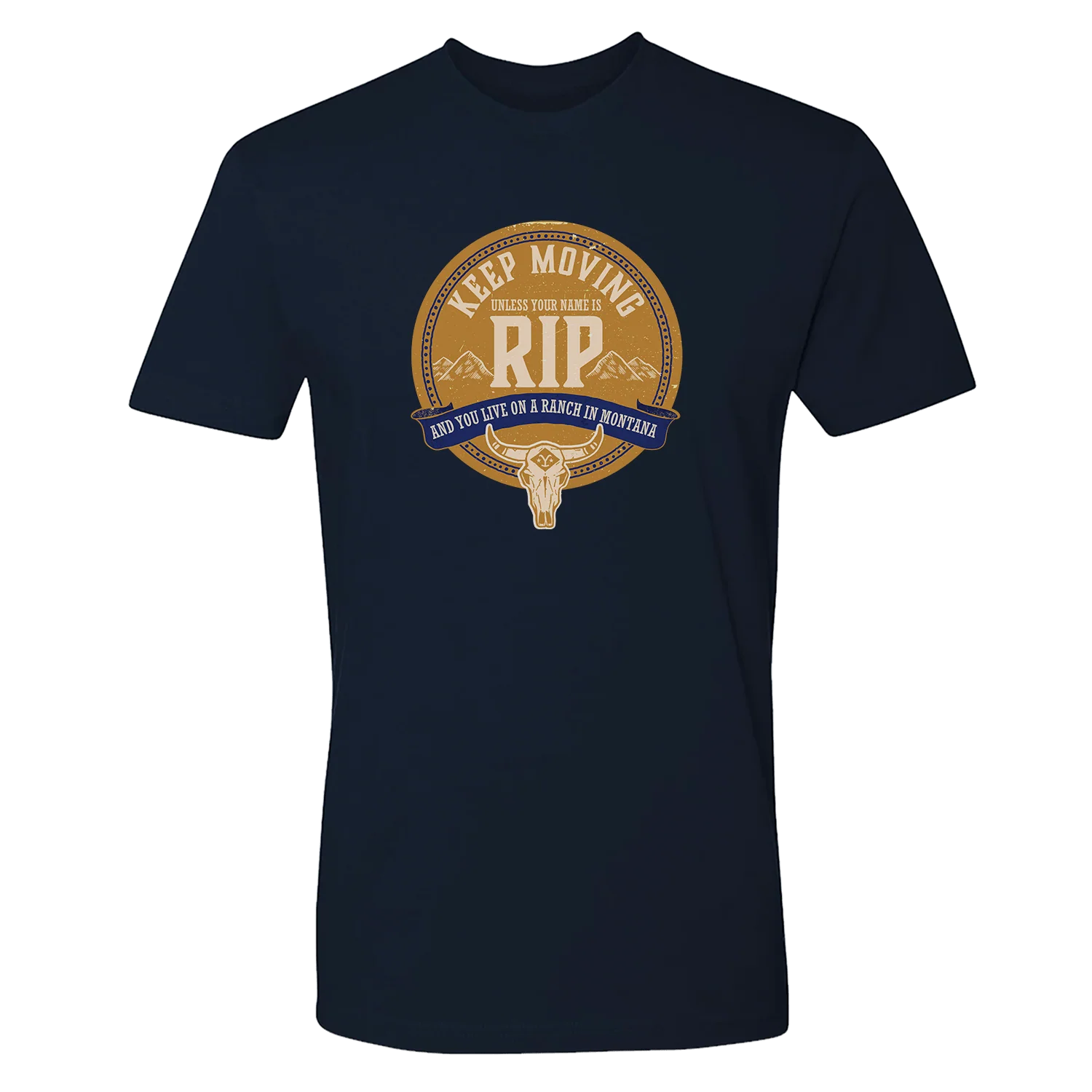 Yellowstone Keep Moving Unless You Are Rip Adult Short Sleeve T-Shirt - Image 4