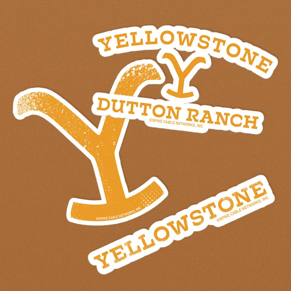 Yellowstone Logo Sticker Assorted Pack of 3 - Image 2