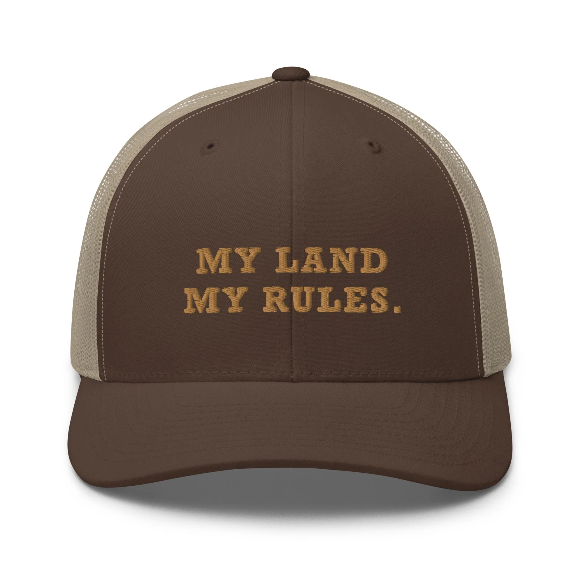 Yellowstone My Land My Rules Retro Trucker Hat - Image 4