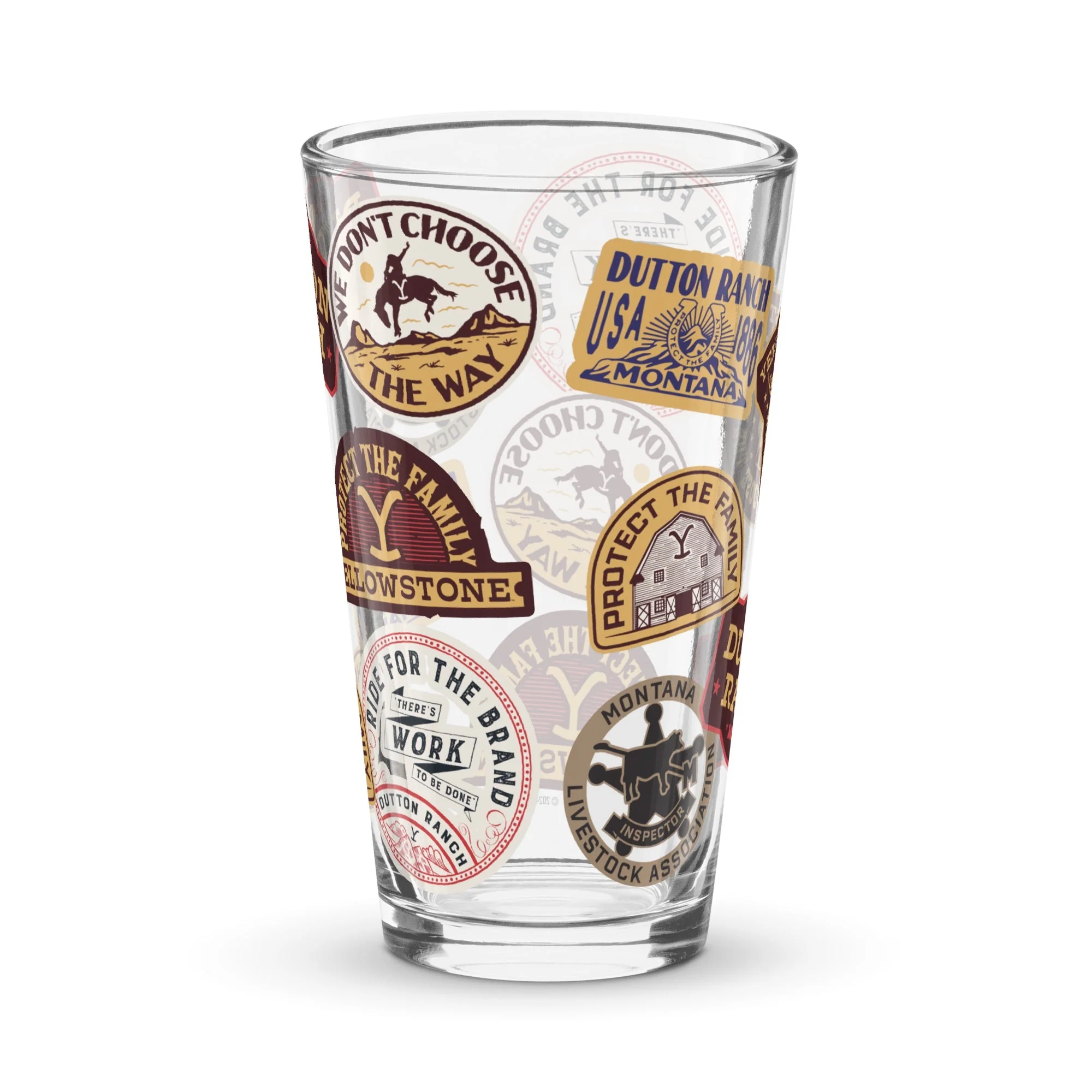 Yellowstone Patches Pint Glass - Image 4