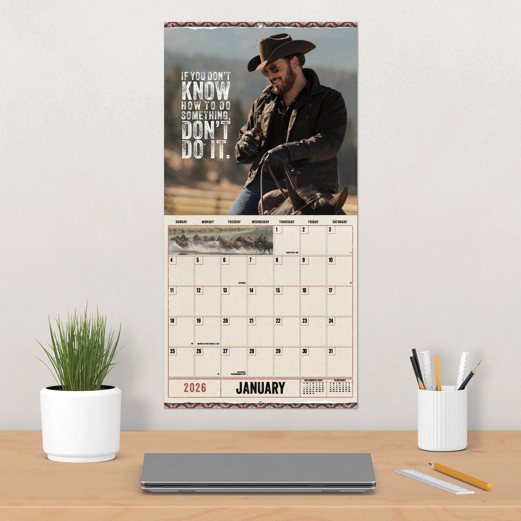 Yellowstone: Rip Wheeler 2026 Wall Calendar - Image 3
