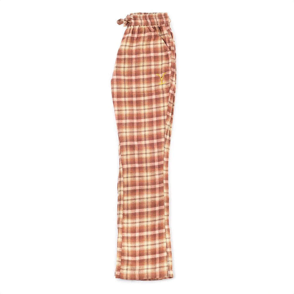 Yellowstone Embroidered Y Logo Women's Cabin Jams Flannel Pajama Pants - Image 10
